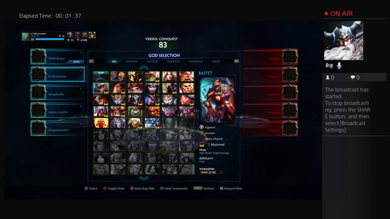 Smite with Amine _God291  and friends