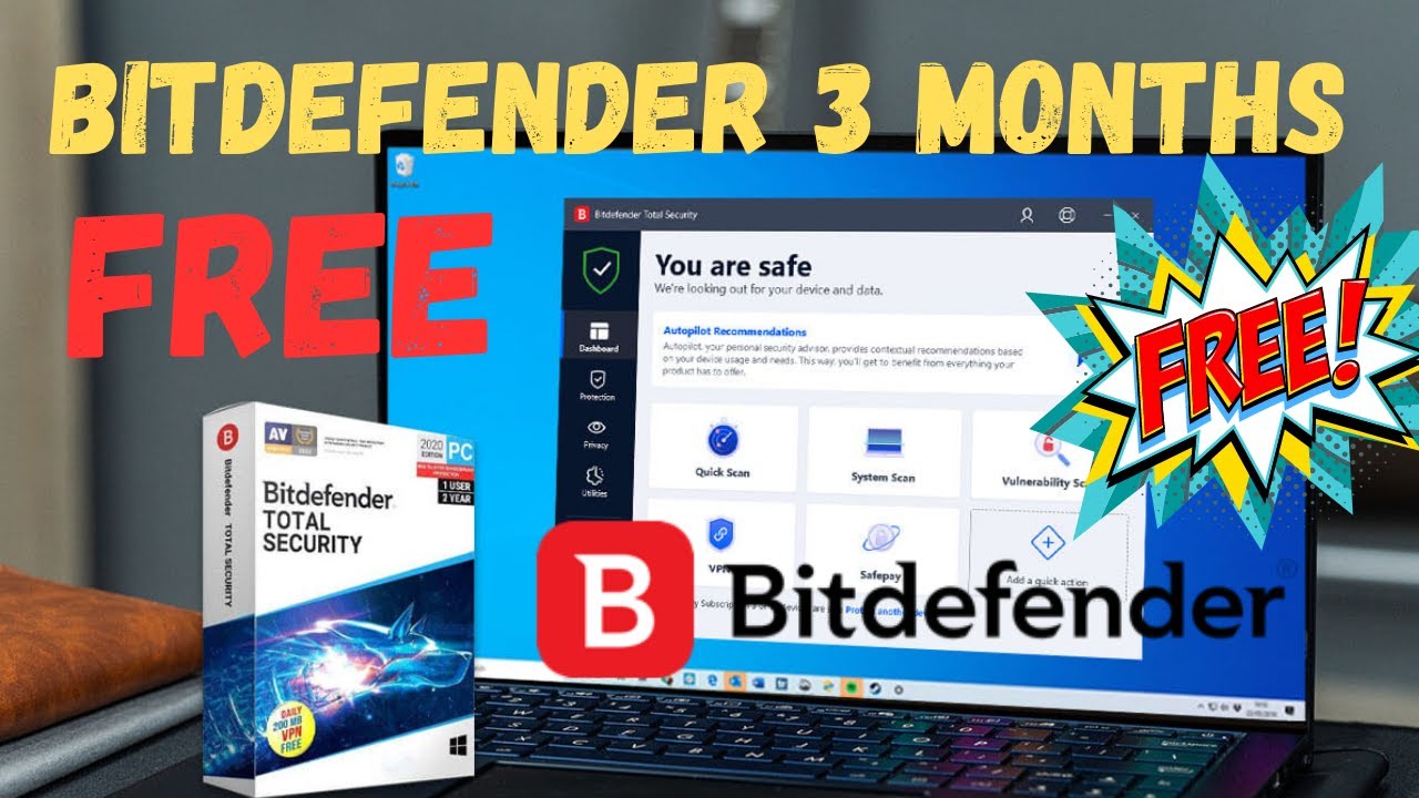 Activate Bitdefender Total Security for 03 Months || Get Free Best Antivirus and All Features 2023