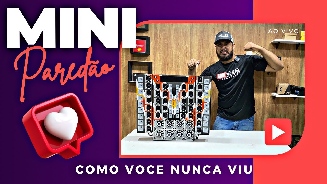 Mini paredão como você nunca viu, gigante e forte