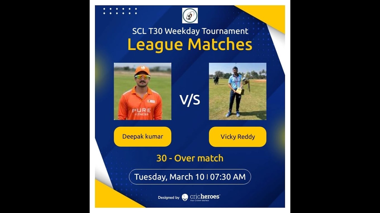 🔴Live: DK PURE FITNESS V/S MEN IN BLUE | SCL T30 WEEKDAY TOURNAMENT | LEAGUE MATCHES | SPORTS CT