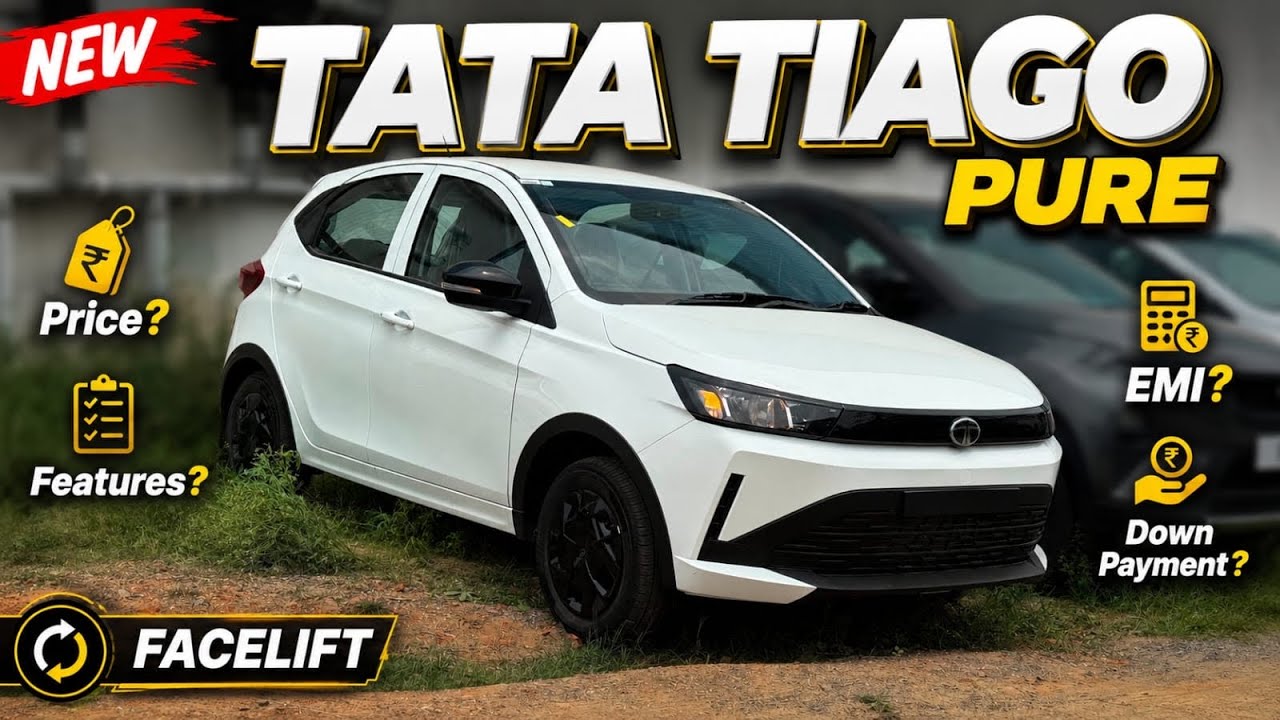 New Tata Tiago facelift 2026 | tata Tiago pure | Tiago 2nd base variant | tata Tiago 2026 facelift 