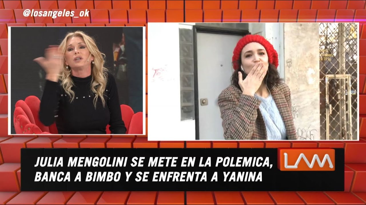 Julia Mengolini abandonó el móvil tras el cruce con Yanina Latorre
