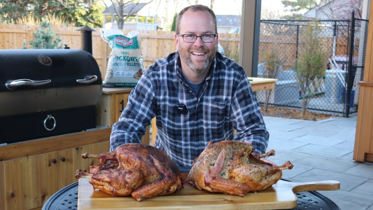 Turkey Throw-Down with Kingsford Hickory Pellets on the Rec Tec 700 - The Butter Bird Battle!!