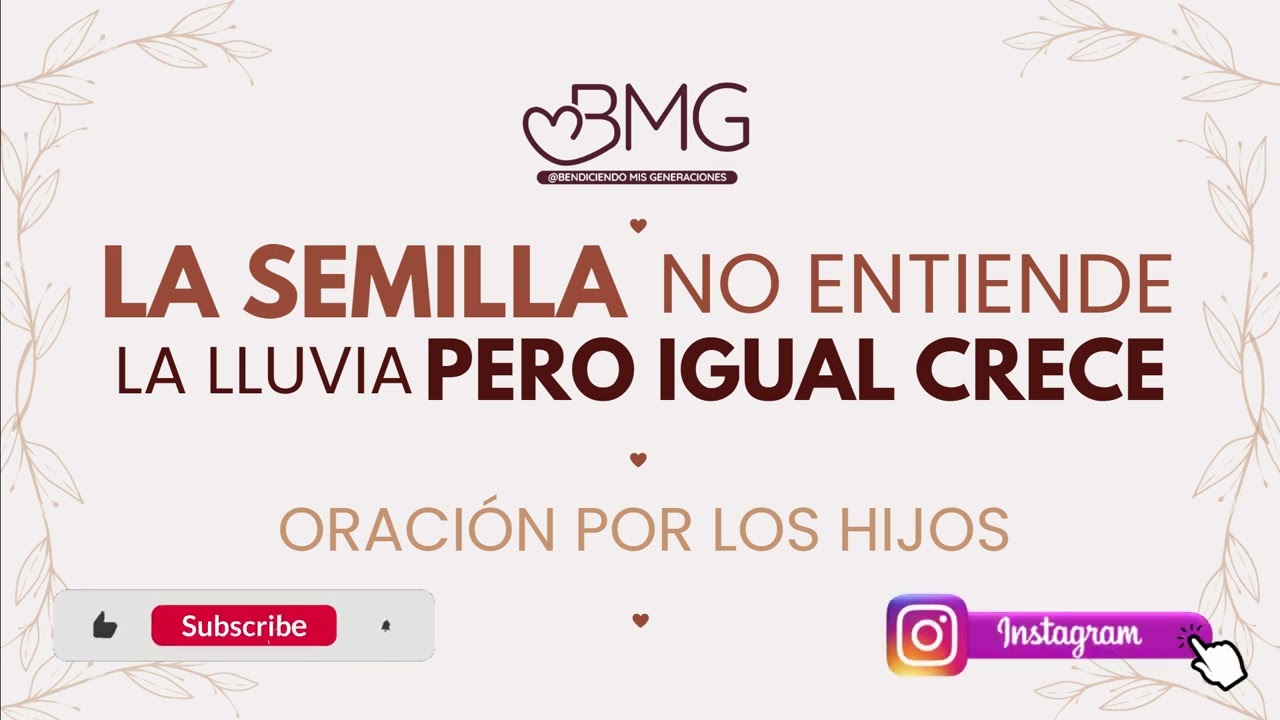 La semilla no entiende la lluvia, pero igual crece - Daniela
