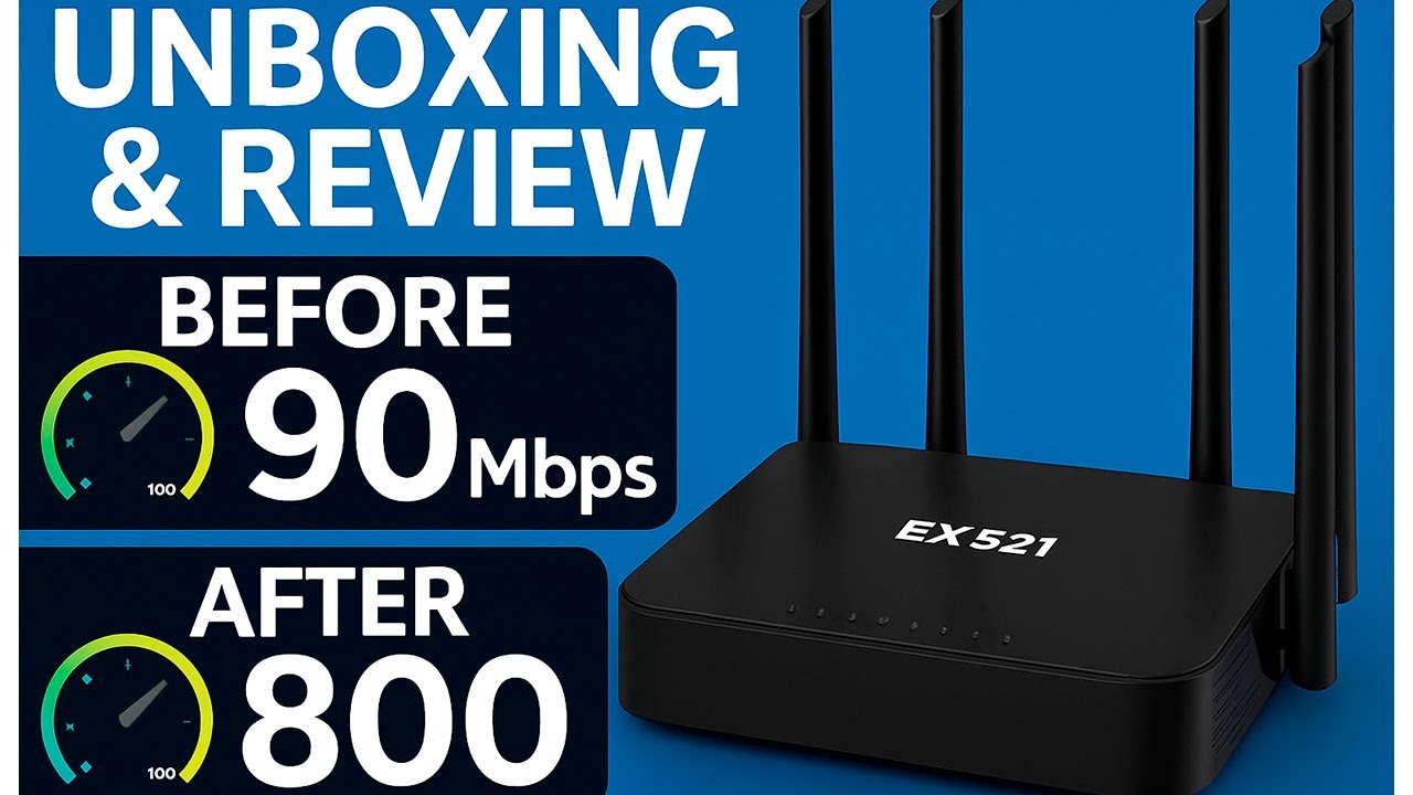 📦Unboxing & Review Roteador Tp Link EX521 - Melhor Custo Beneficio Wifi 6