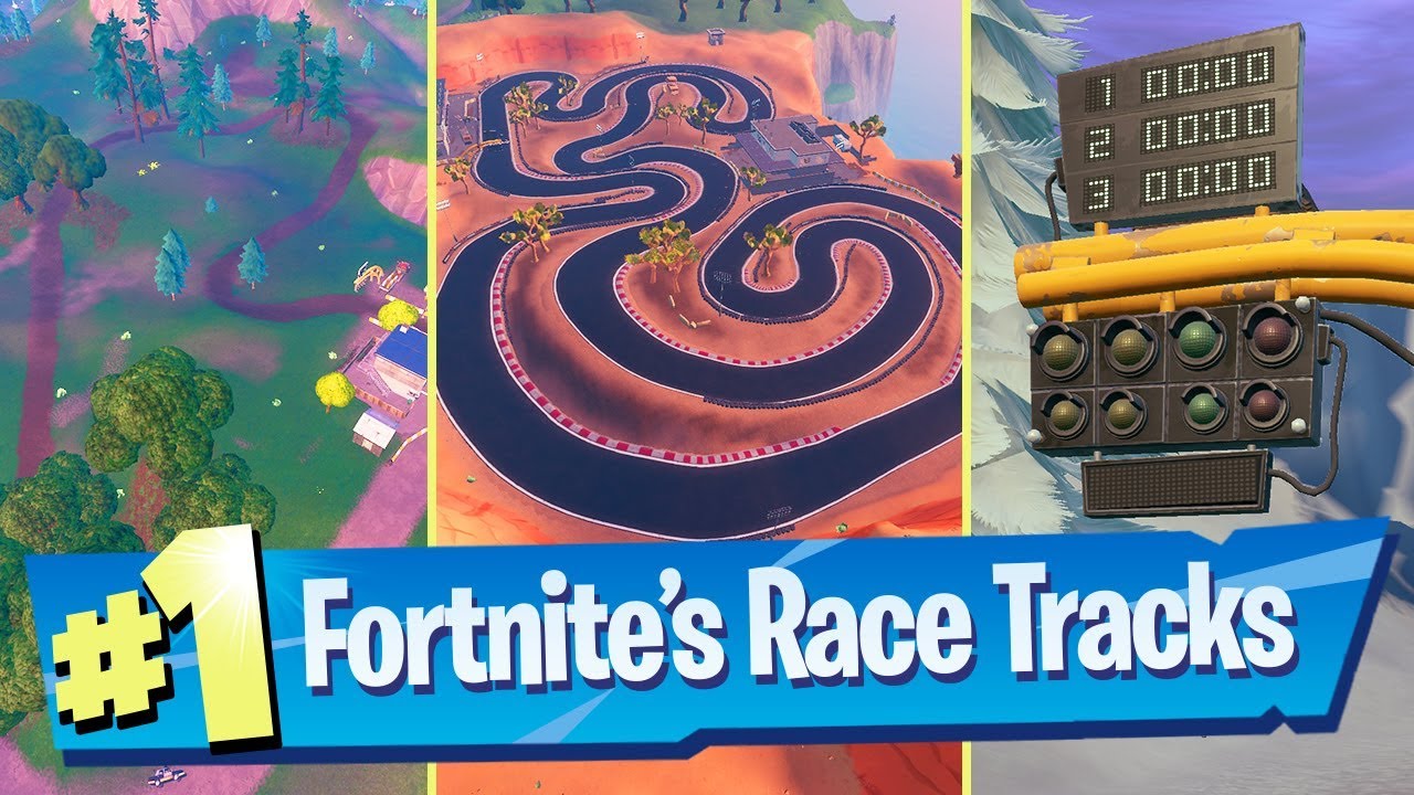 Complete a lap of a Desert, Snowy + Grasslands Race Track - Fortnite Season 9 Week 5 Challenge