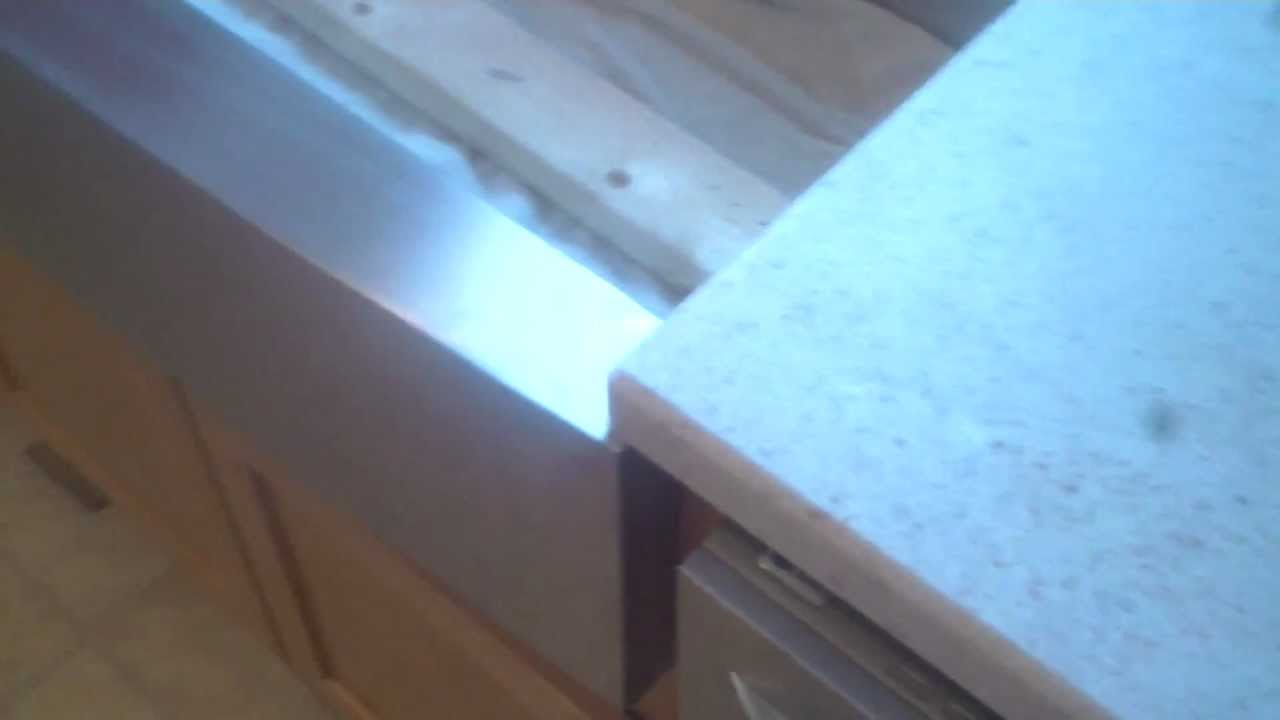 Livingstone kitchen countertop installed with a undermount farm sink