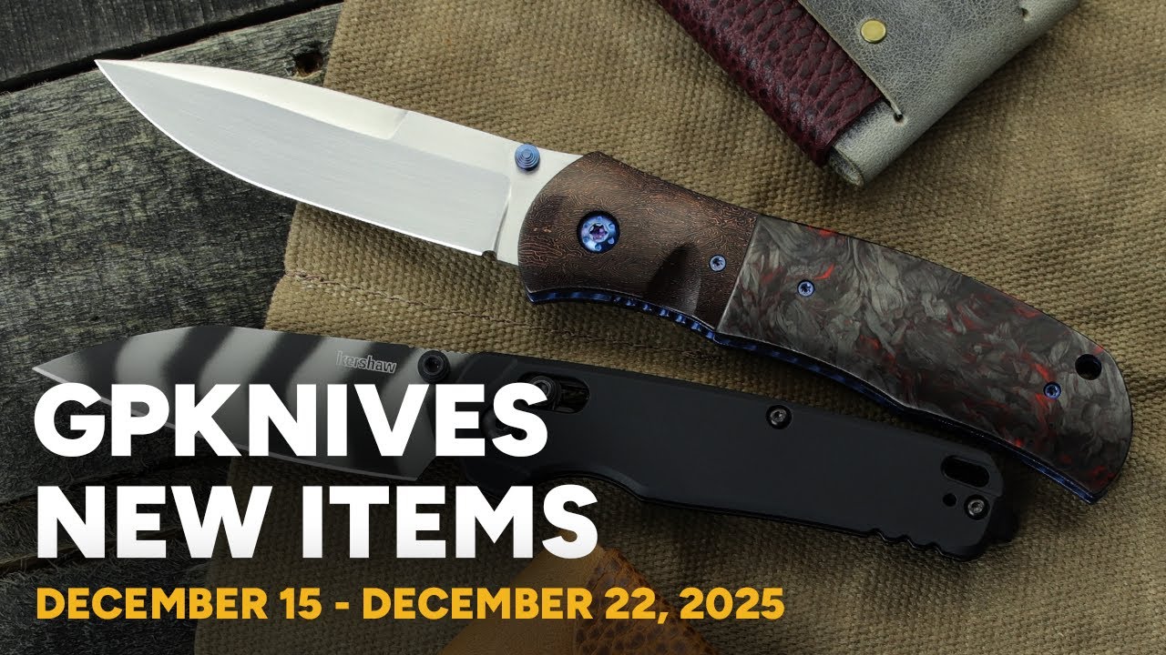 Что нового на @GPKNIVES - 21.12.25 - Крис Рив, Willow Craft, Kershaw, StraightLine EDC и кастомны...