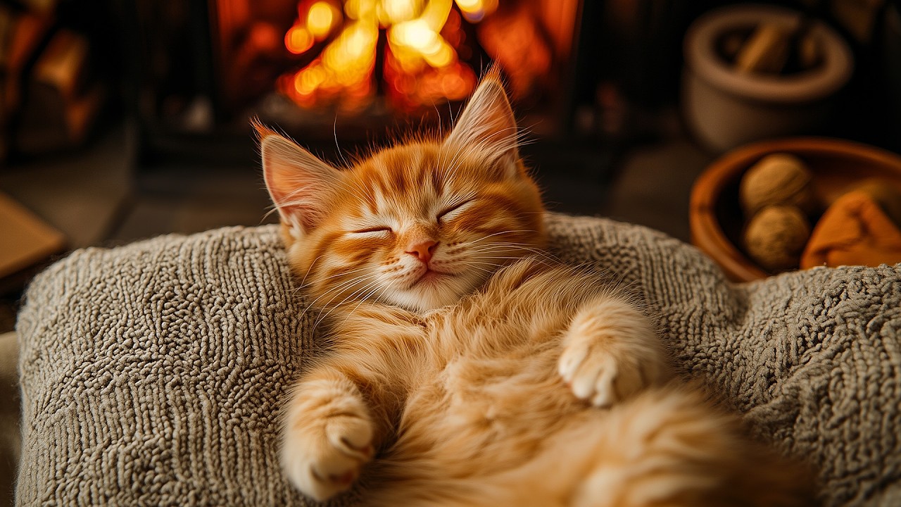 12 HOURS of Relaxing Music for Cats - Soothing Music | Sleepy Cat