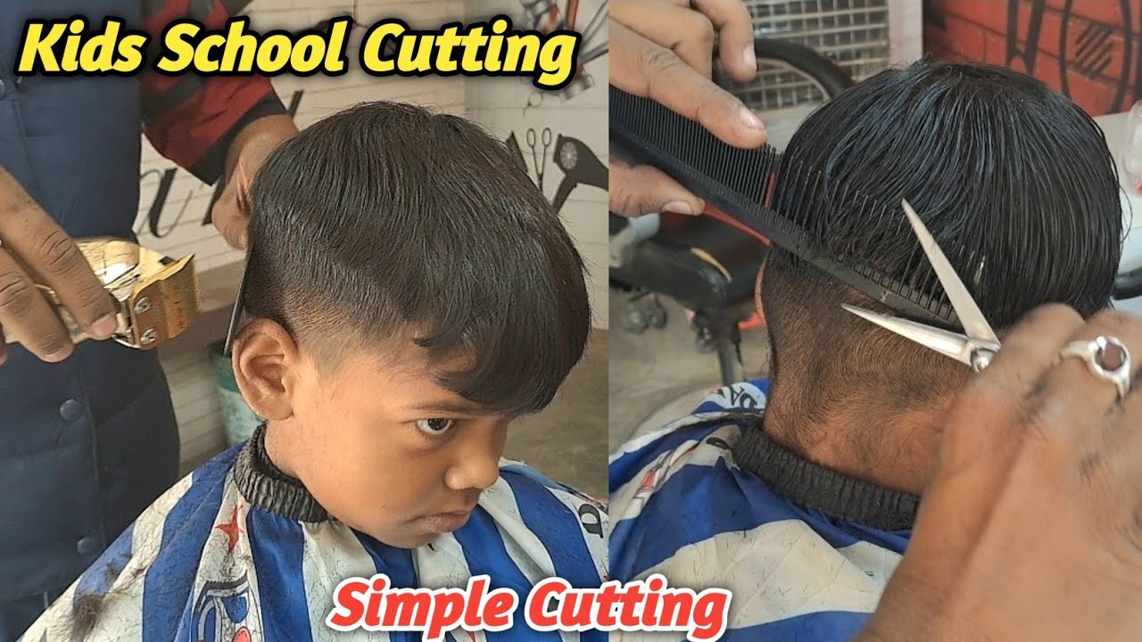 Kids Simple cutting | School Simple cut | Sahil barber