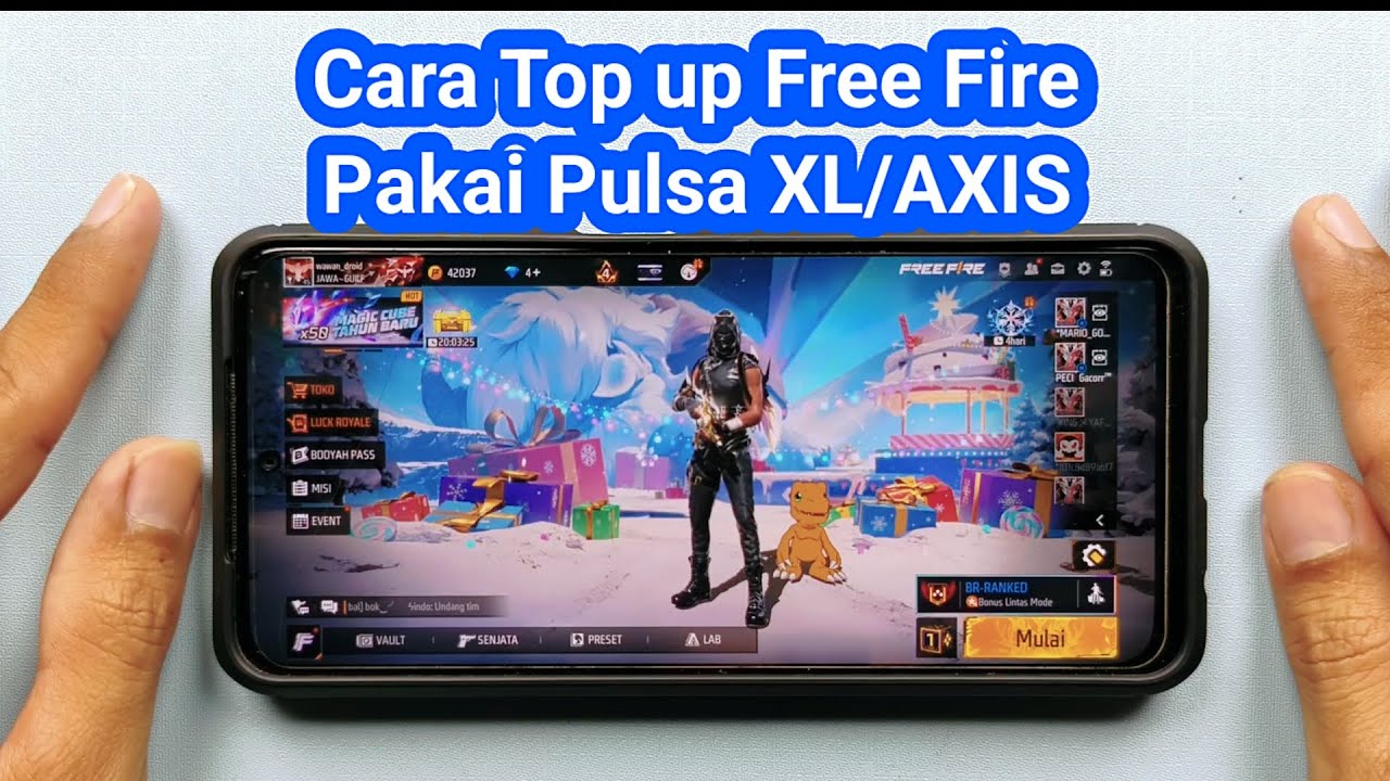 Cara Top up Free Fire pakai Pulsa XL/AXIS 