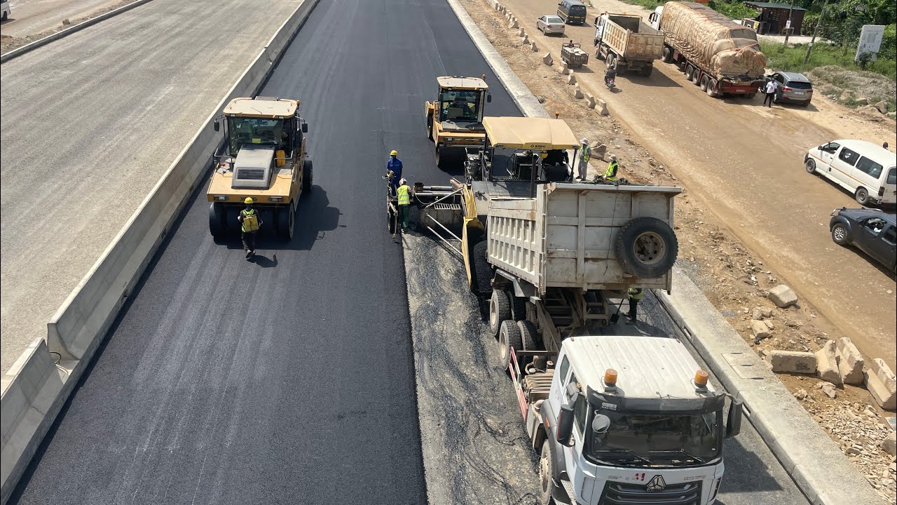 From Amasaman- Sansam In 8 Minutes! OFANKOR NSAWAM ROAD PROJECT UPDATE 👍 