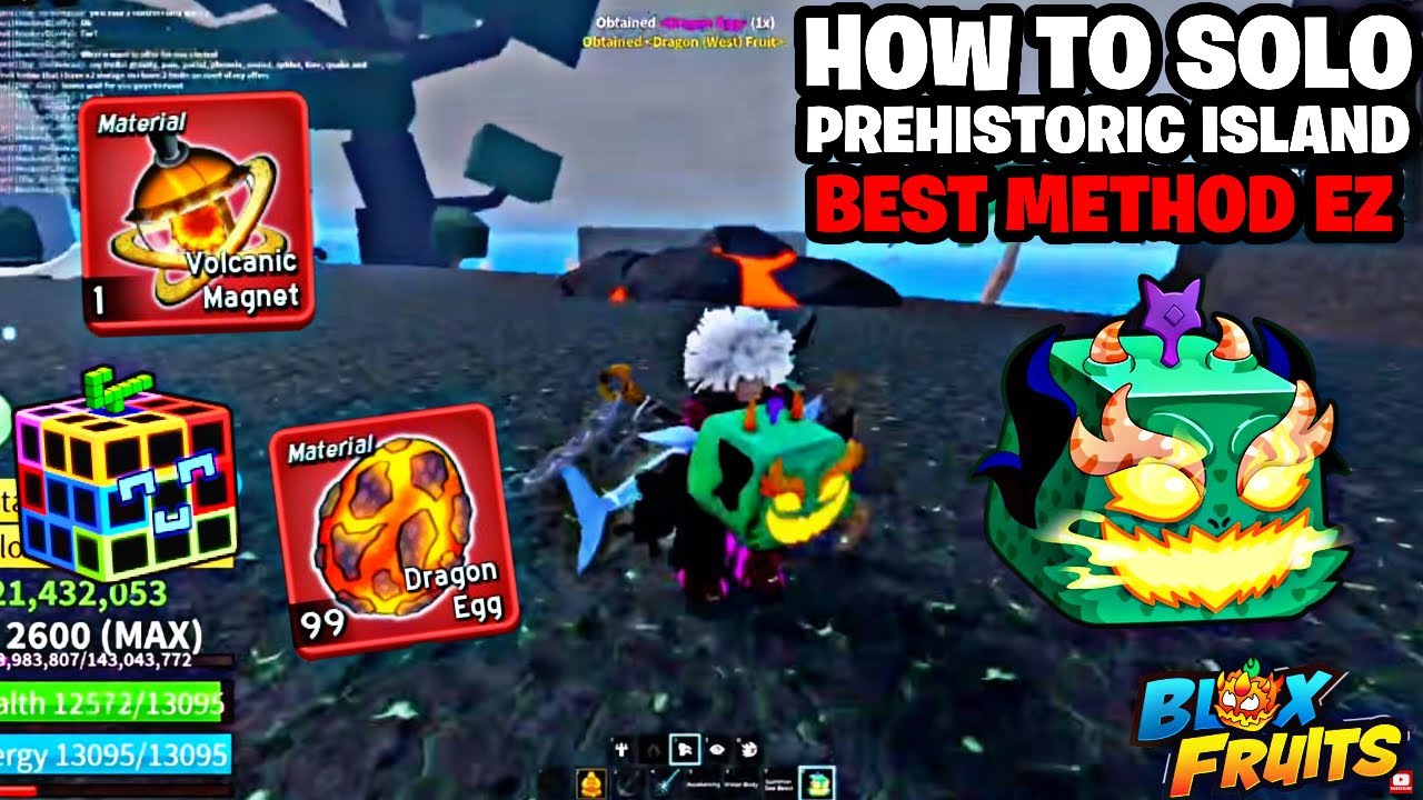 Как в одиночку пройти доисторический остров, чтобы получить драконий фрукт из блоков Blox.