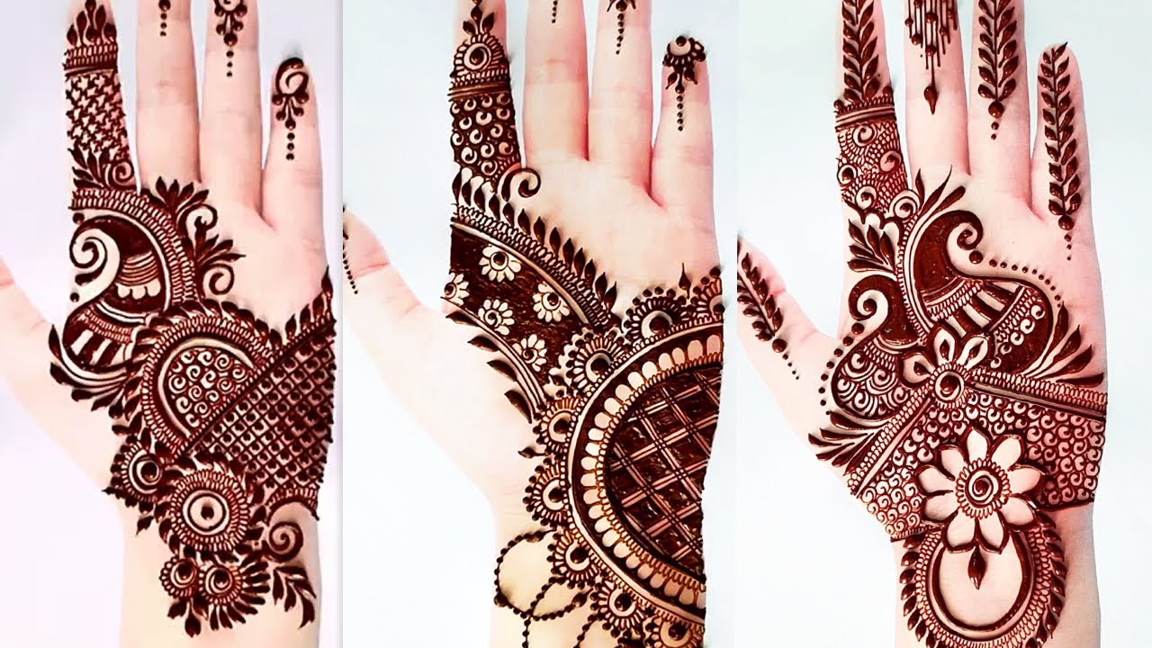Amazing Front Hand Mehndi Designs - 3 Stylish Mehndi Designs for Every Festival!