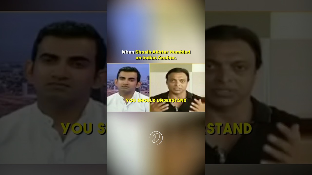 When Shoaib Akhtar Humbled an Indian Anchor if front of Gautam Gambhir🔥