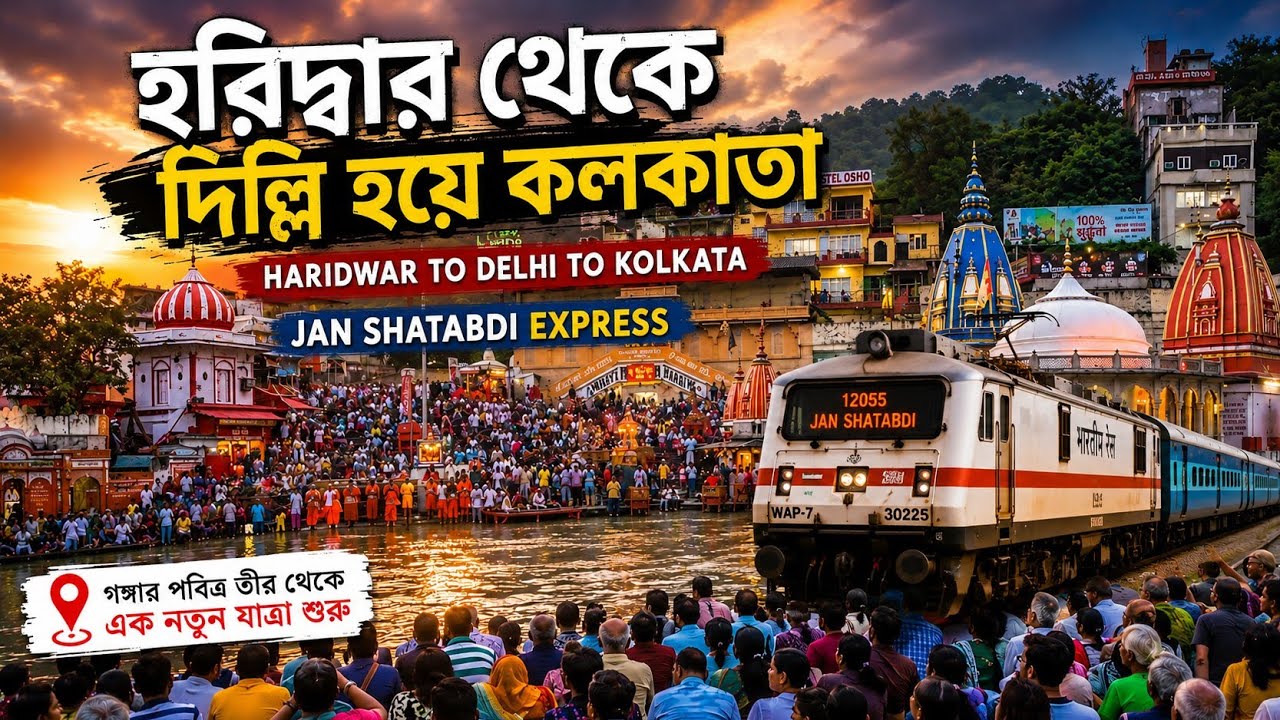 HARIDWAR TO DELHI TO KOLKATA.হরিদ্বার থেকে দিল্লি হয়ে কলকাতা - 2025 @39