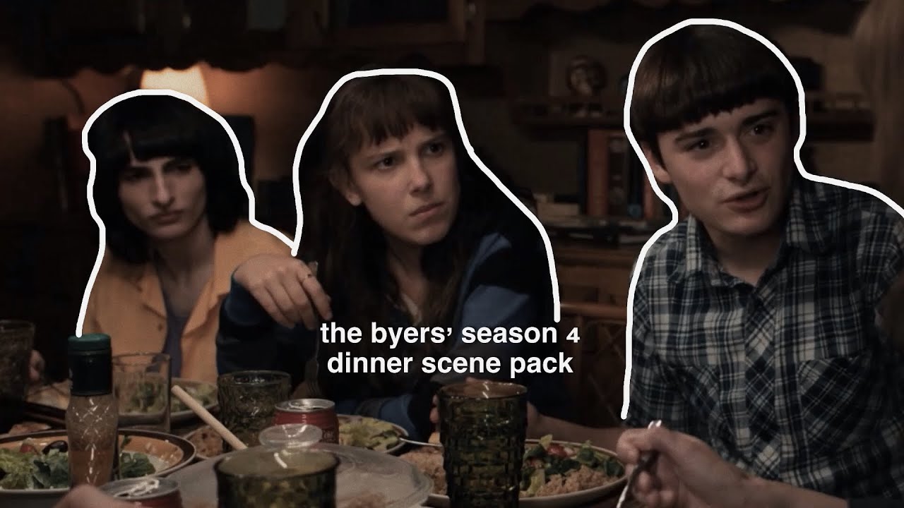 the byers&rsquo; season 4 dinner scene pack | spoilers