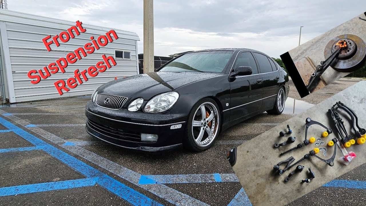 Обновленная передняя подвеска Lexus 2GS GS300 GS400 и полиуретановые втулки Strong Flex.