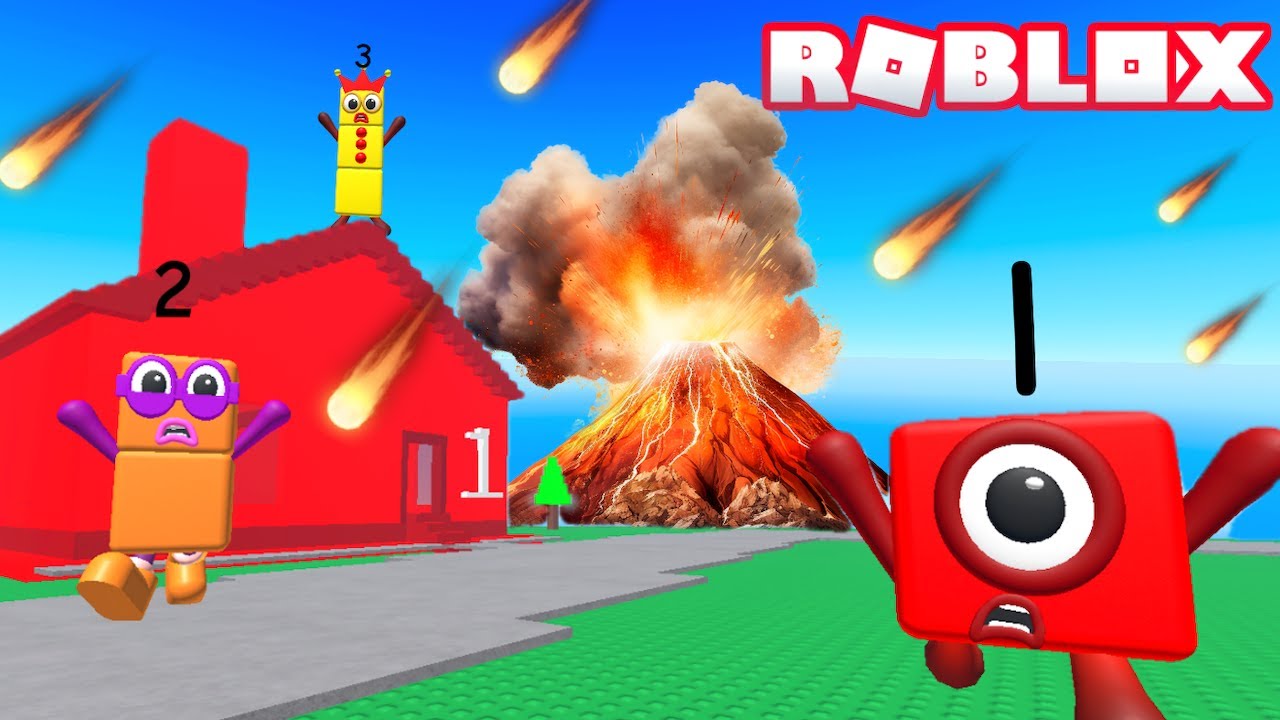 Numberblocks Natural Disaster Survival [NEW MAPS] - PART 3 | Roblox