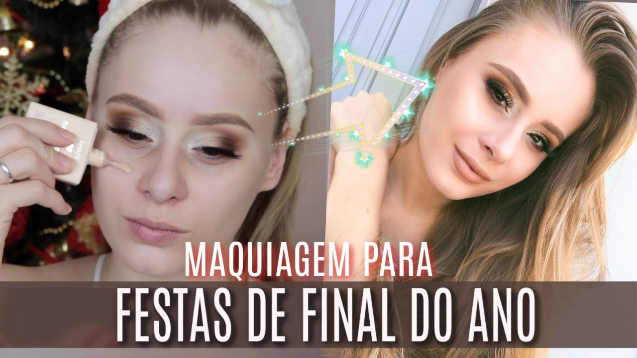 MAQUIAGEM 2 em 1 para NATAL E ANO NOVO | Amanda Pastore