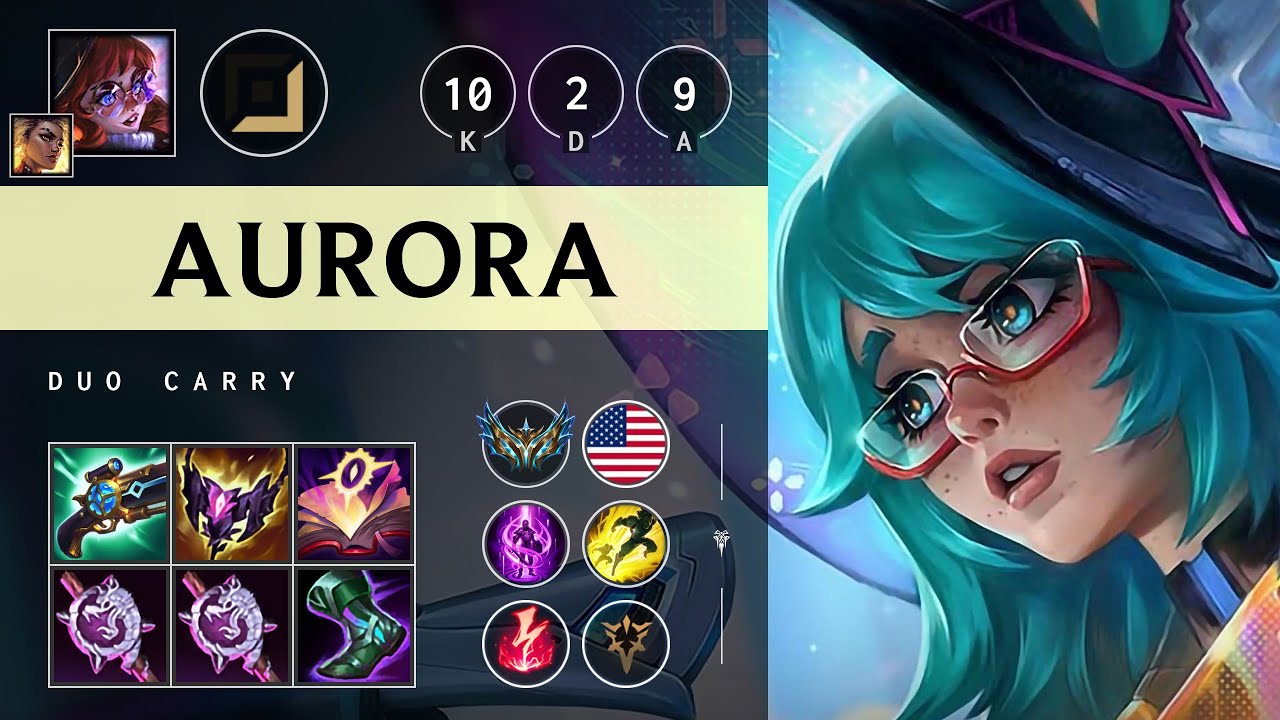 Aurora Carry vs Kog'Maw: Legendary - NA Challenger Patch 14.17