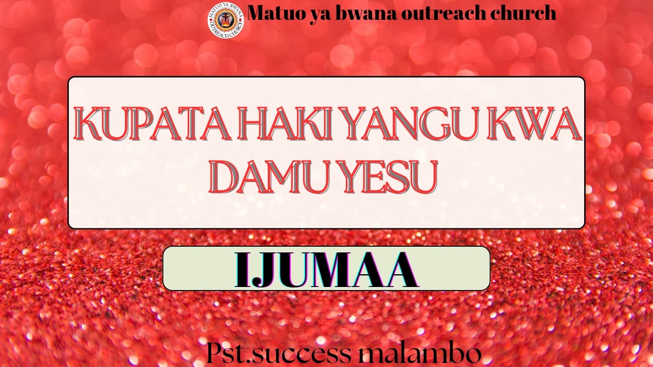 🔴LIVE:WIKI LA KUPINDUA VITI VYA WAOVU||NAMNA YA KUTUMIA DAMU YA YESU ILI KUPATA HAKI YAKO||20.2.2026