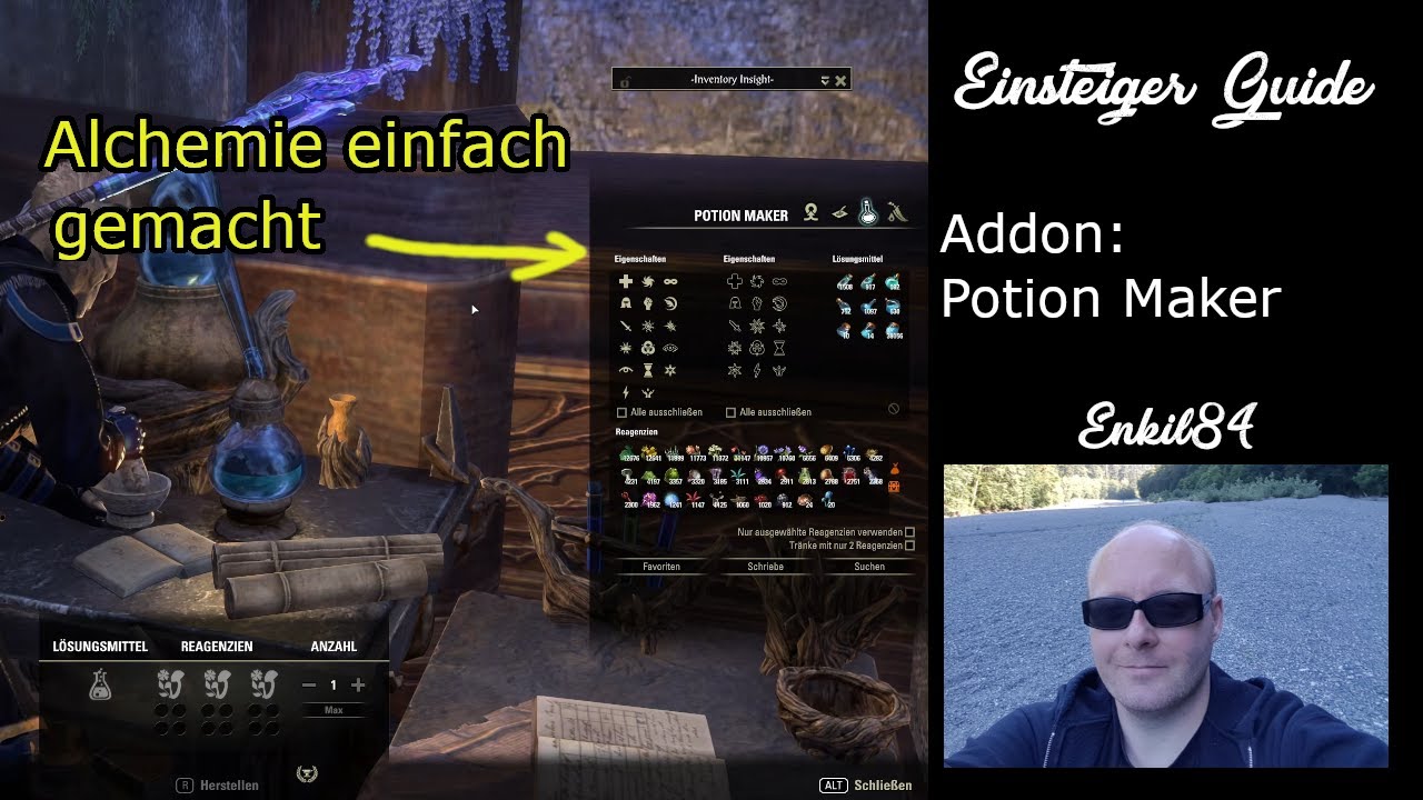 Potion Maker ESO Addon – Deutsch erklärt | Demo, Installation & Einrichtung