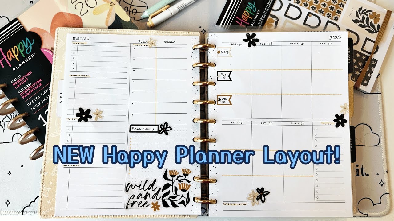 New Planner Layout From The Happy Planner - Parent Layout & How I Plan To Use It!