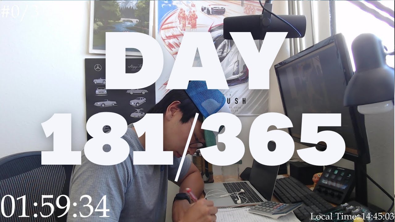 Study With Me Live | Day 181/365 🦍🌱