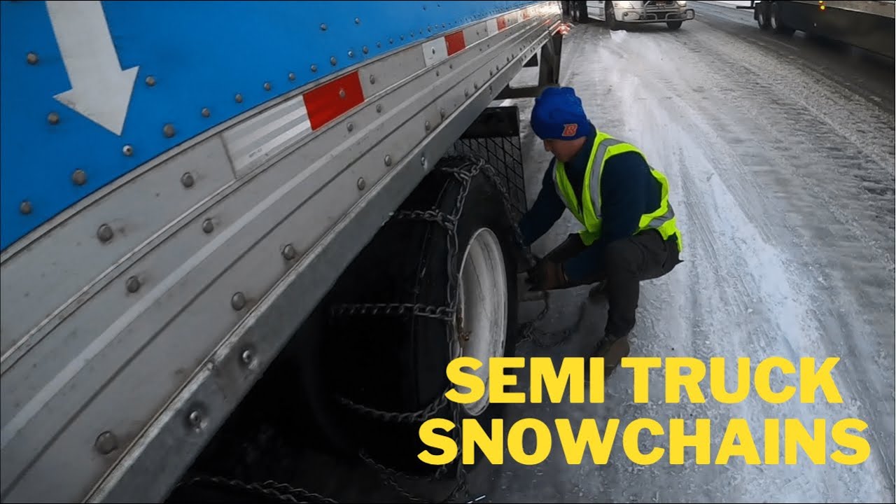 Putting Chains in Oregon/Putting Chains in Semi Truck