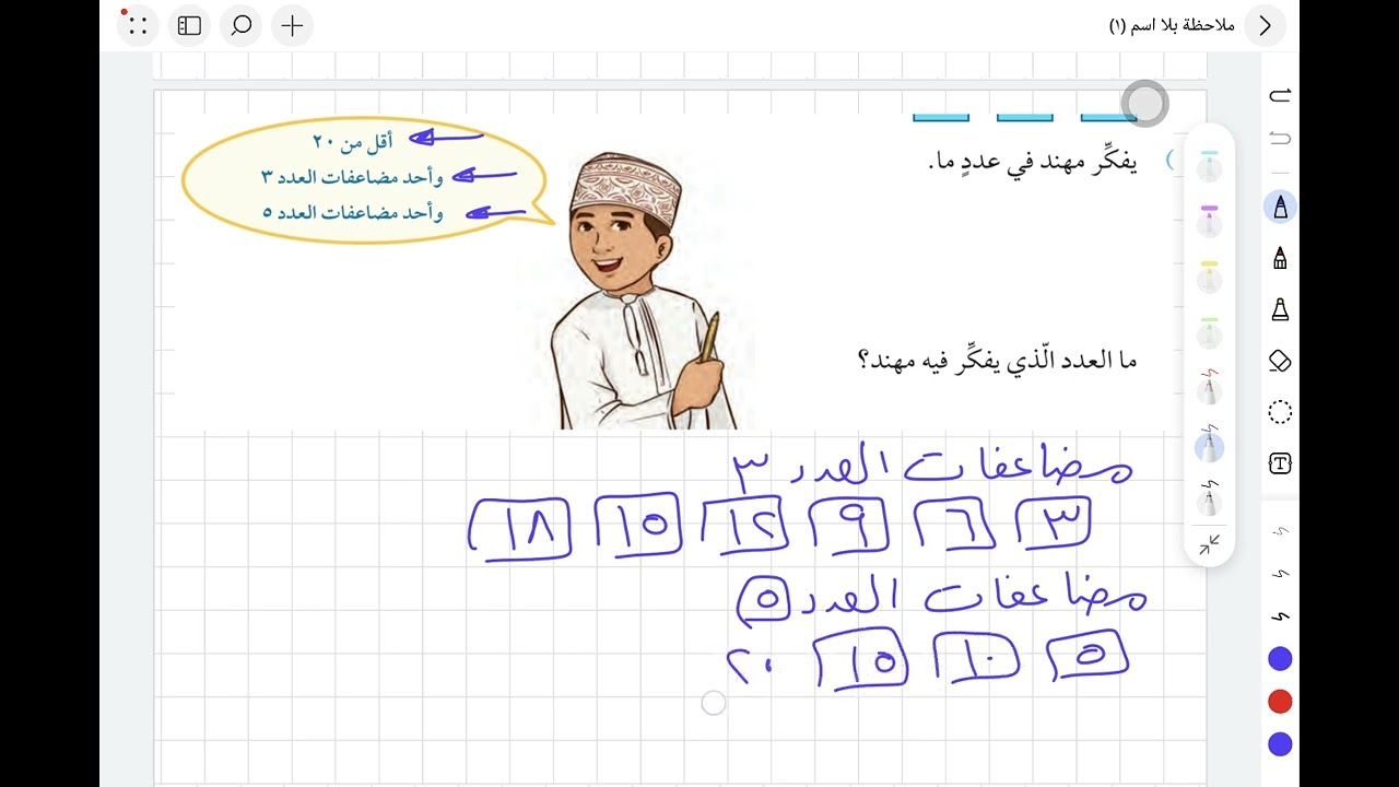 الجزء الثاني من درس المضاعفات المشتركة للصف السادس من سلسلة الاحتراف في الرياضيات ف1