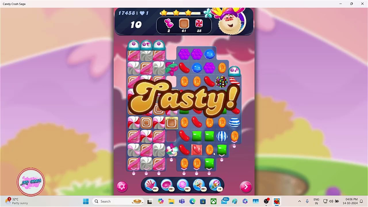 Candy Crush Saga Level 17458