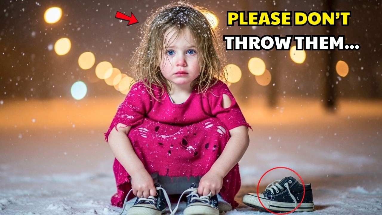 A BILLIONAIRE SEES A POOR LITTLE GIRL GATHERING OLD SHOES — THE REASON BREAKS HIS HEART