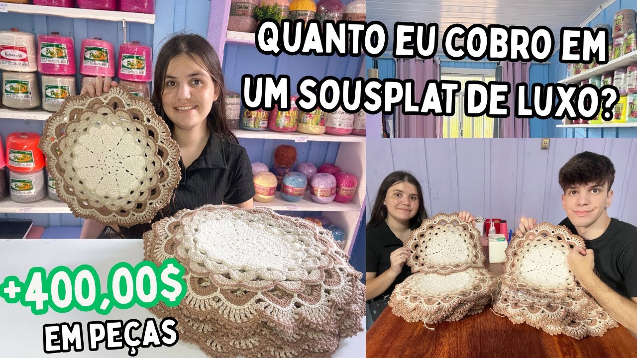 QUANTO EU COBRO EM UM SOUSPLAT/AMERICANO DE LUXO?😱+500,00$ em peças de muito luxo!