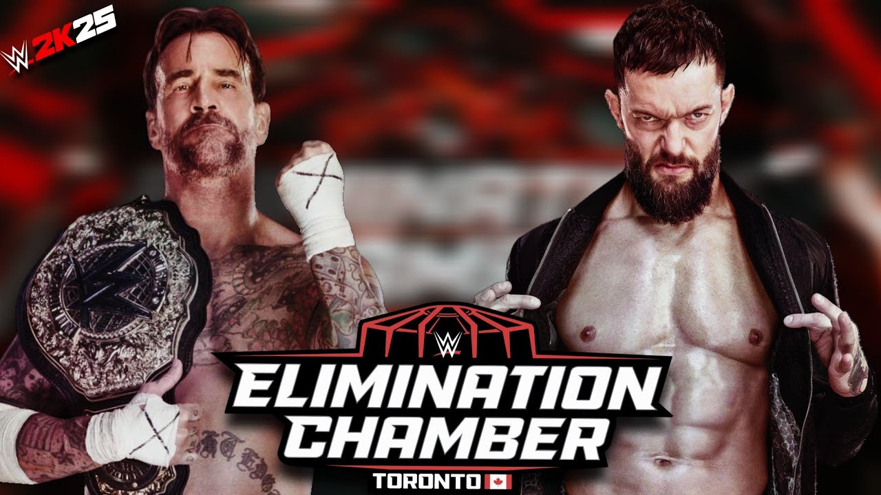WWE 2K25 - CM PUNK VS FINN BALOR WORLD HEAVYWEIGHT CHAMPIONSHIP AT ELIMINATION CHAMBER ( MOD )