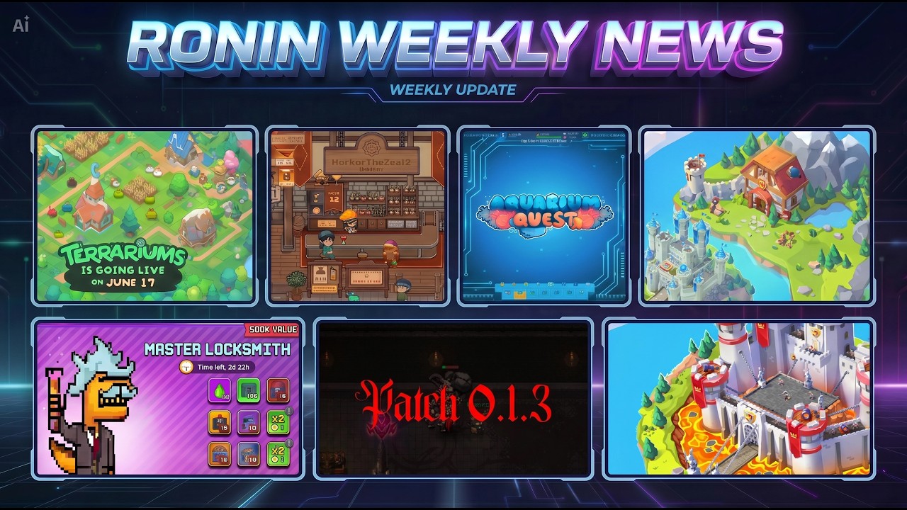 Ronin Network News Roundup - Axie Infinity Terrariums, Cambria and more