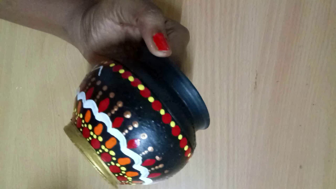 BEAUTIFUL POT PAINTING/ SIMPLE POT PAINTING DESIGNS