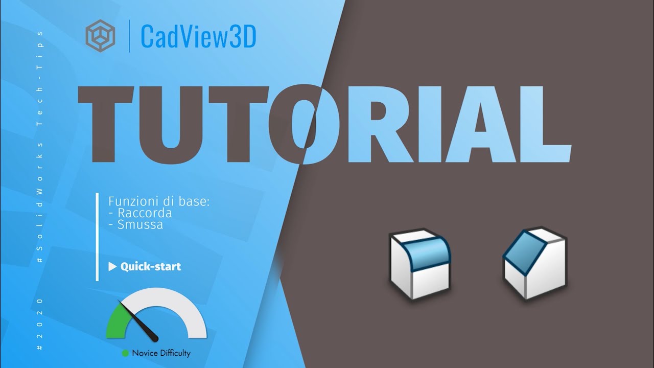 Solidworks Tutorial - Funzioni: Raccorda e Smussa