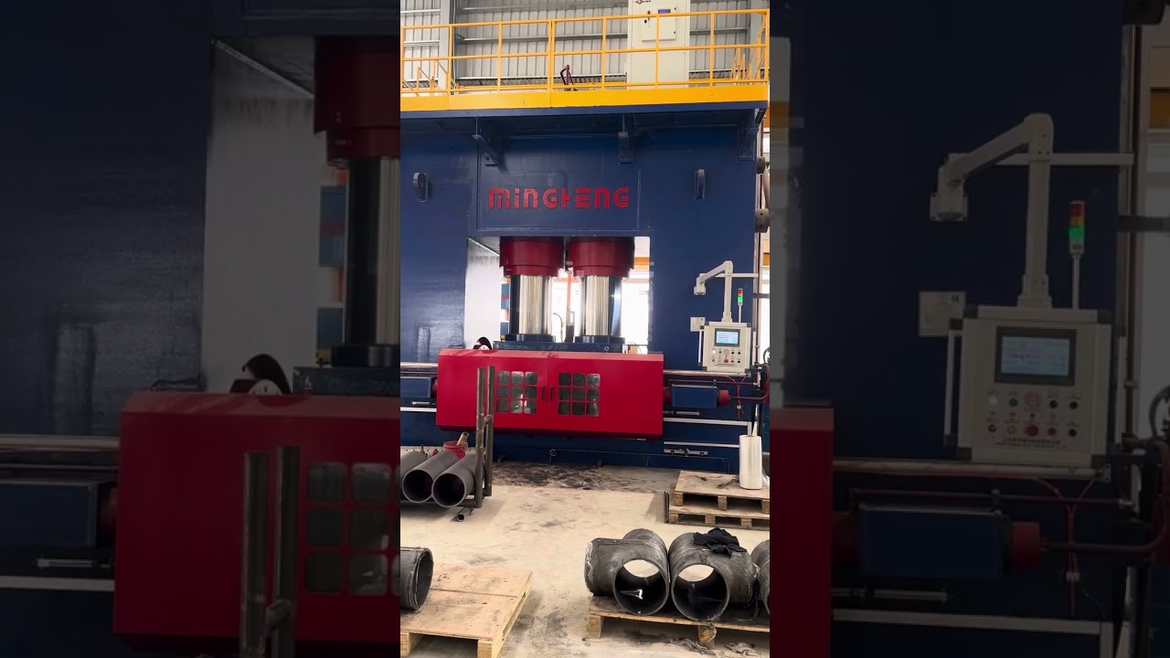 MINGHENG 16” Tee Cold Forming Machine already delivered to Indian client.