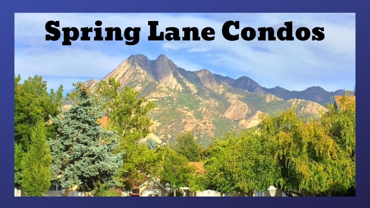 Spring Lane Condos for sale in Holladay Utah,  with back-yards, Salt Lake City suburb  801-890-7000