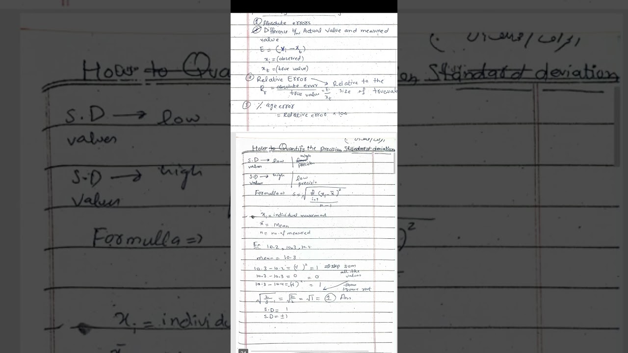 7. Introduction to Analytical Chemistry Chem-246 (Complete Handwritten Notes)