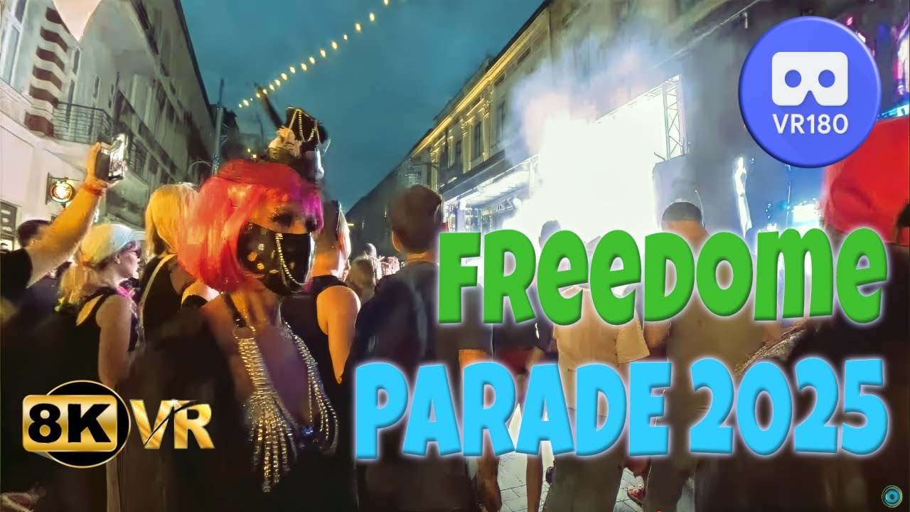 VR180 🔥 Freedom Parade Ł&oacute;dź Poland 2025 | Full Immersive Street Party