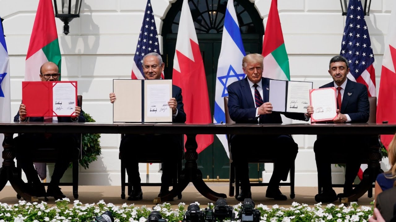 הסכם השלום עם איחוד האמירויות ובחריין: מעמד החתימה
