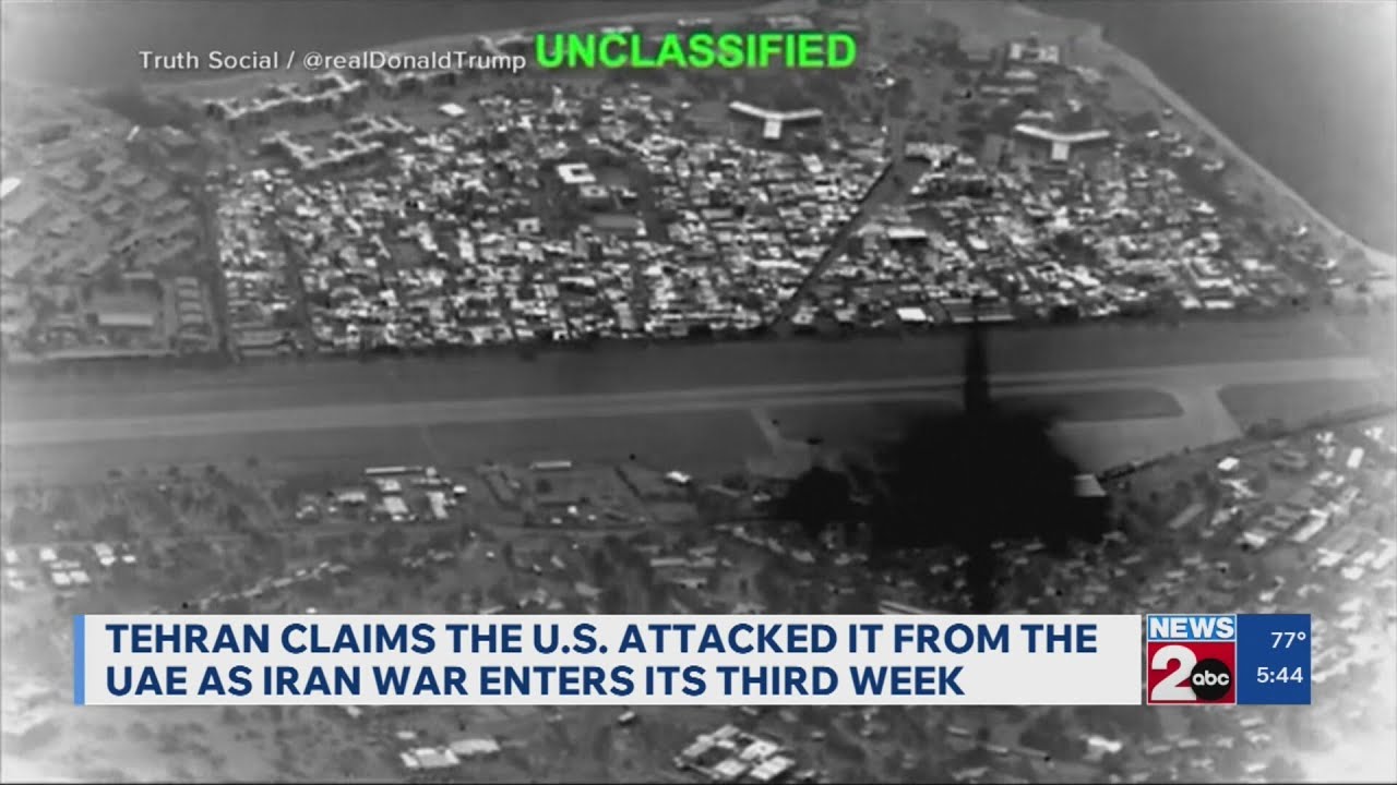 Тегеран утверждает, что США атаковали его с территории ОАЭ, поскольку конфликт с Ираном вступает ...