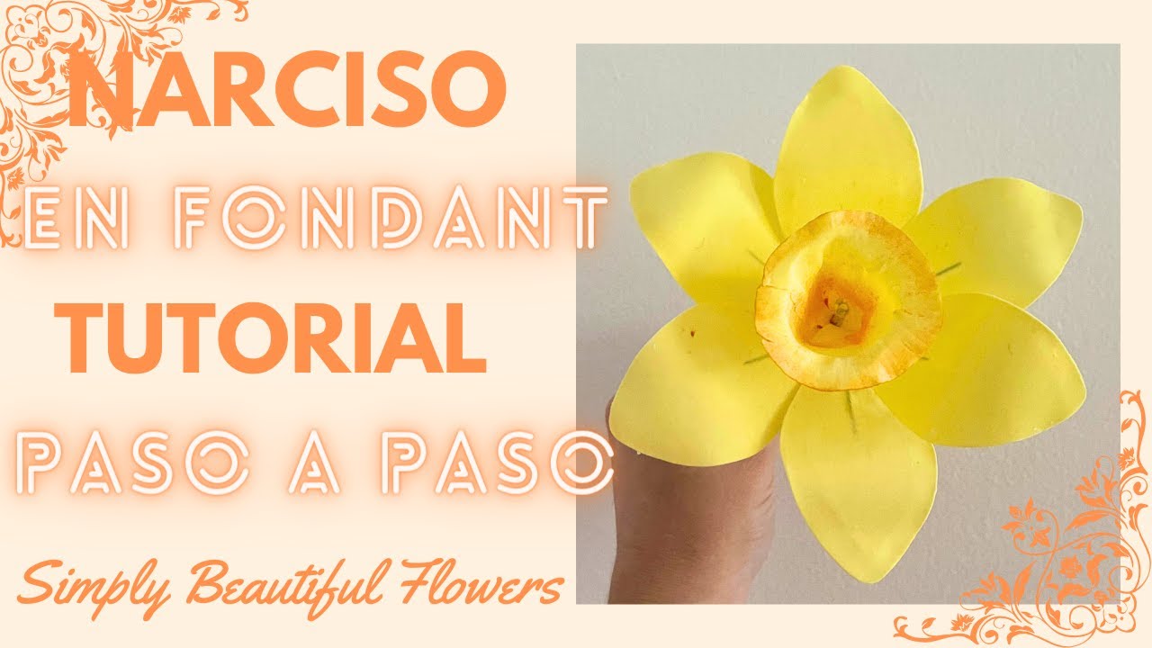 NARCISO EN FONDANT TUTORIAL