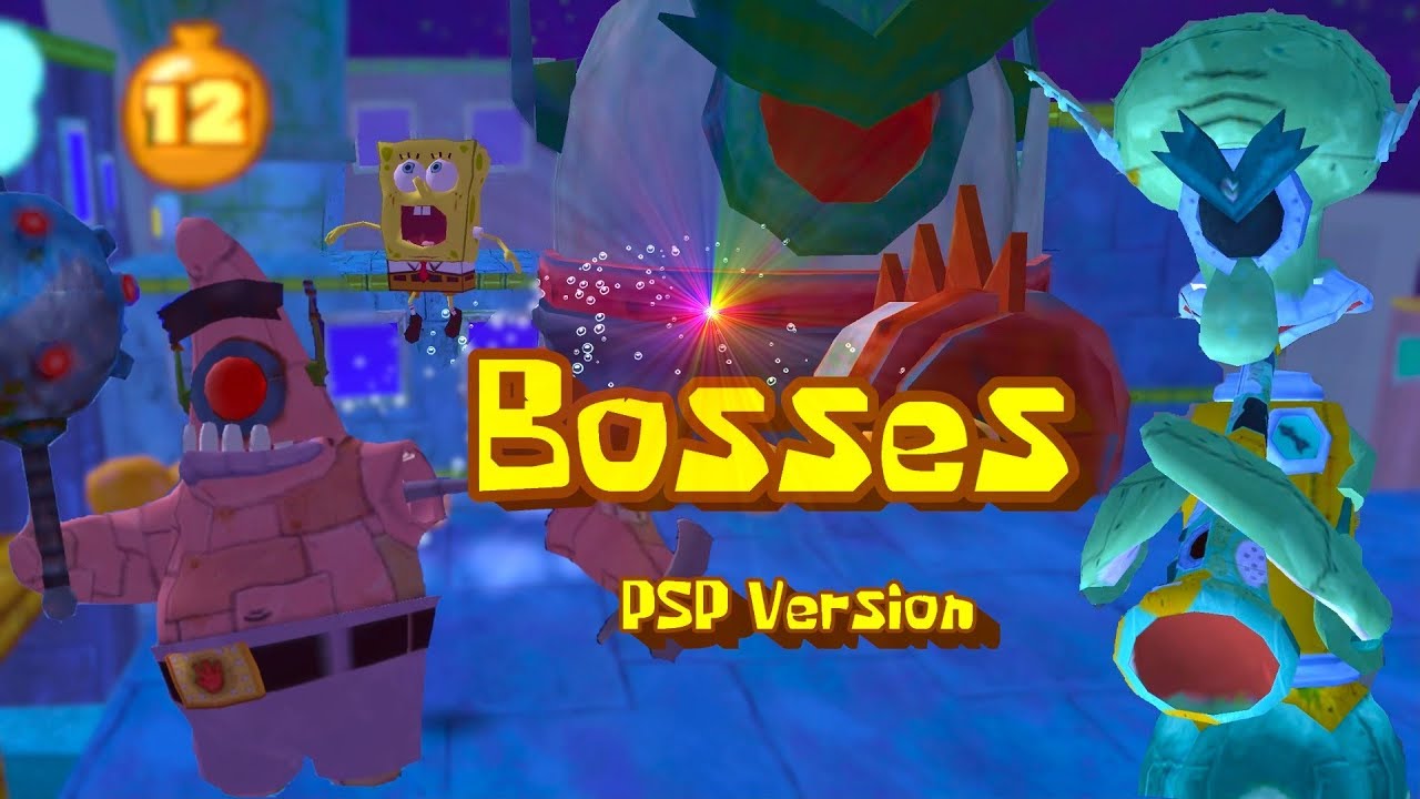 Правда или квадрат Губки Боба (PSP) [4K] — Все боссы