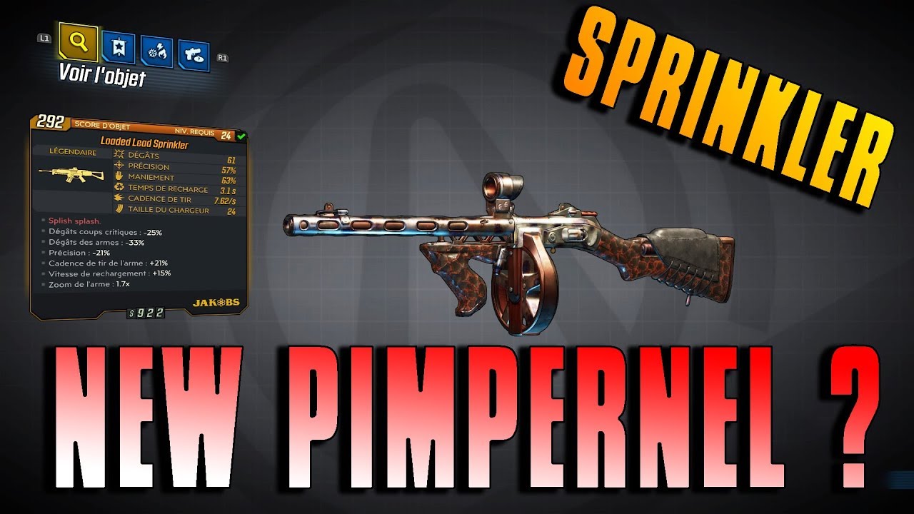 LOOT LEGENDAIRE #9 SPRINKLER | BORDERLANDS 3 FR | PS4