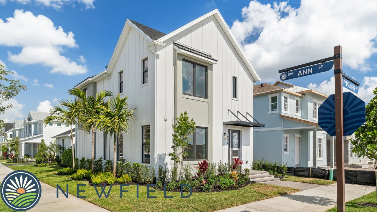 Modern Farmhouse New Construction Newfield Farms Palm City Florida | Marguerite Mattamy Homes