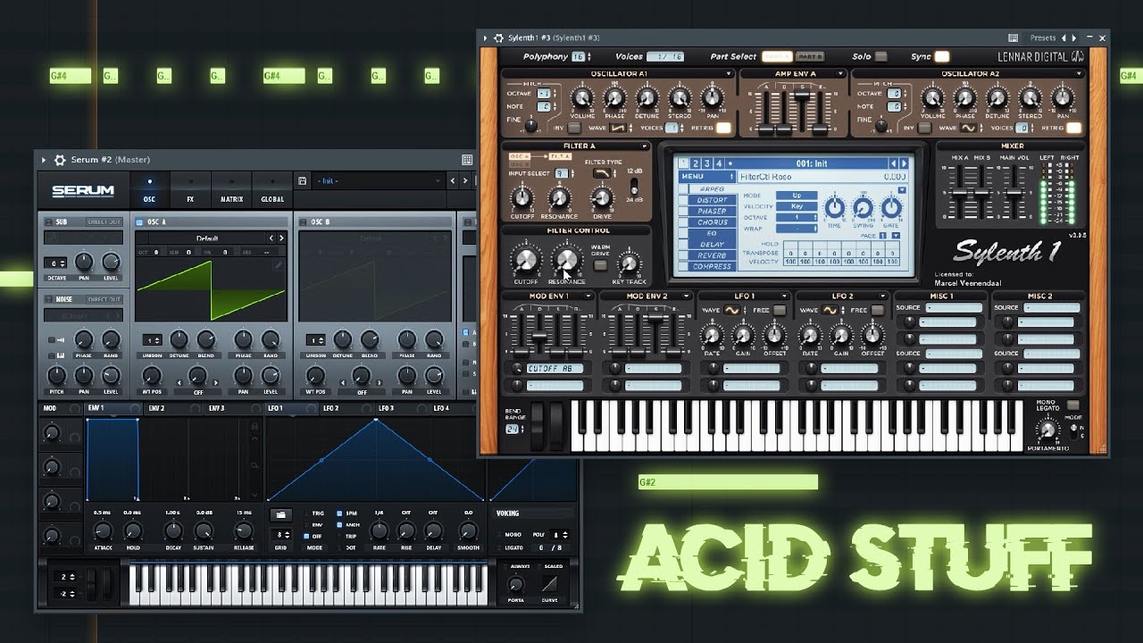 Acid Bassline/Synth Tutorial (Serum & Sylenth) 
