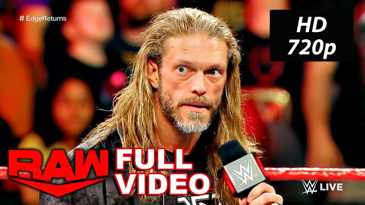 WWE Edge Returns Full Segment WWE Raw Jan. 27, 2020 HD Part 2/2